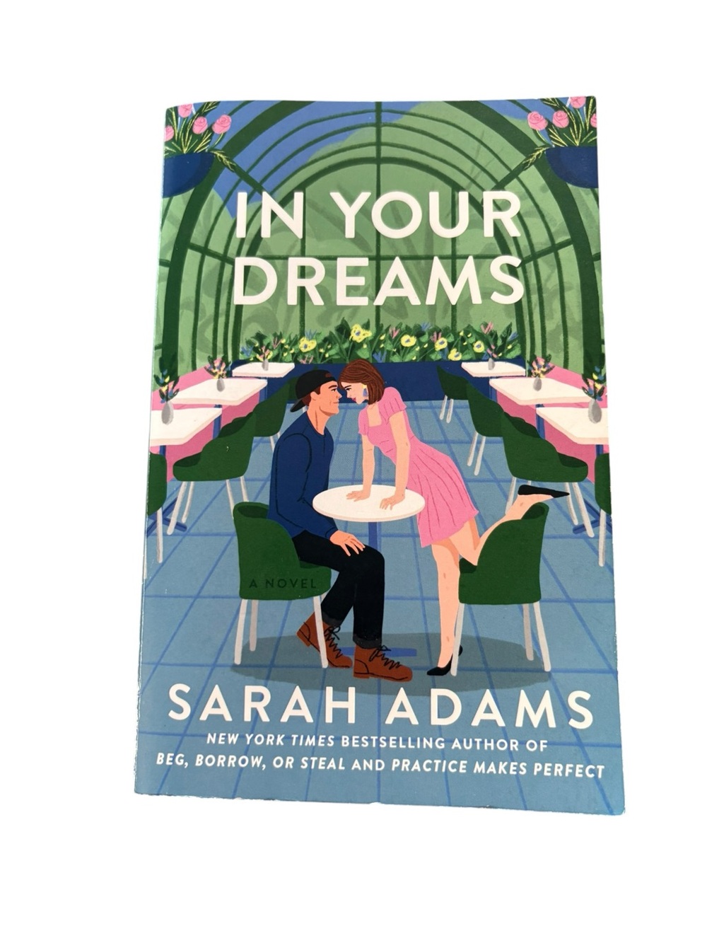 3/$20 In Your Dreams by Sarah Adams - Illustrated Paperback, Green & Pink Cover